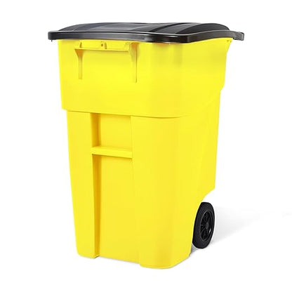 50 Gallon Yellow Rollout Container