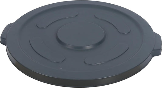 Lid for 55-Gallon Round Trash Can, Gray - 1