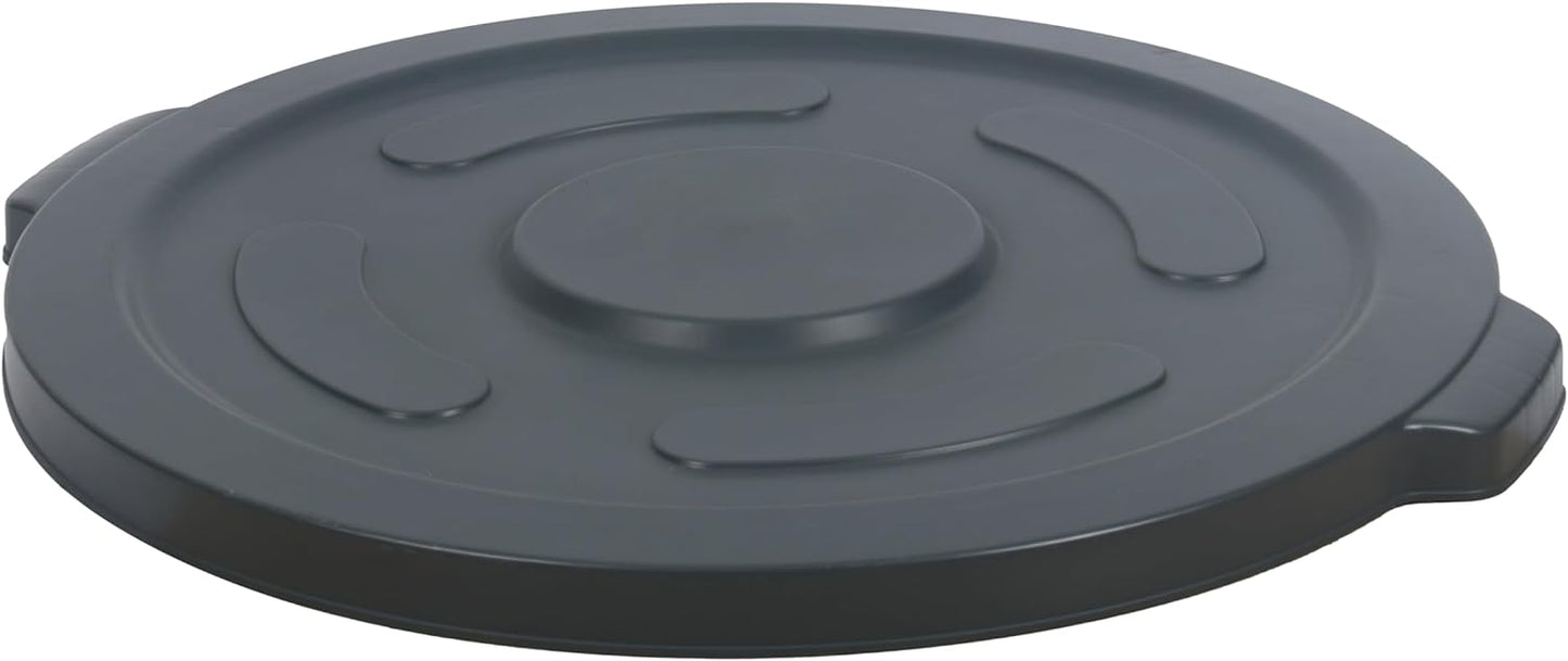 Lid for 55-Gallon Round Trash Can, Gray