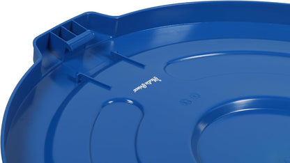 Lid for 55-Gallon Round Trash Can, Blue