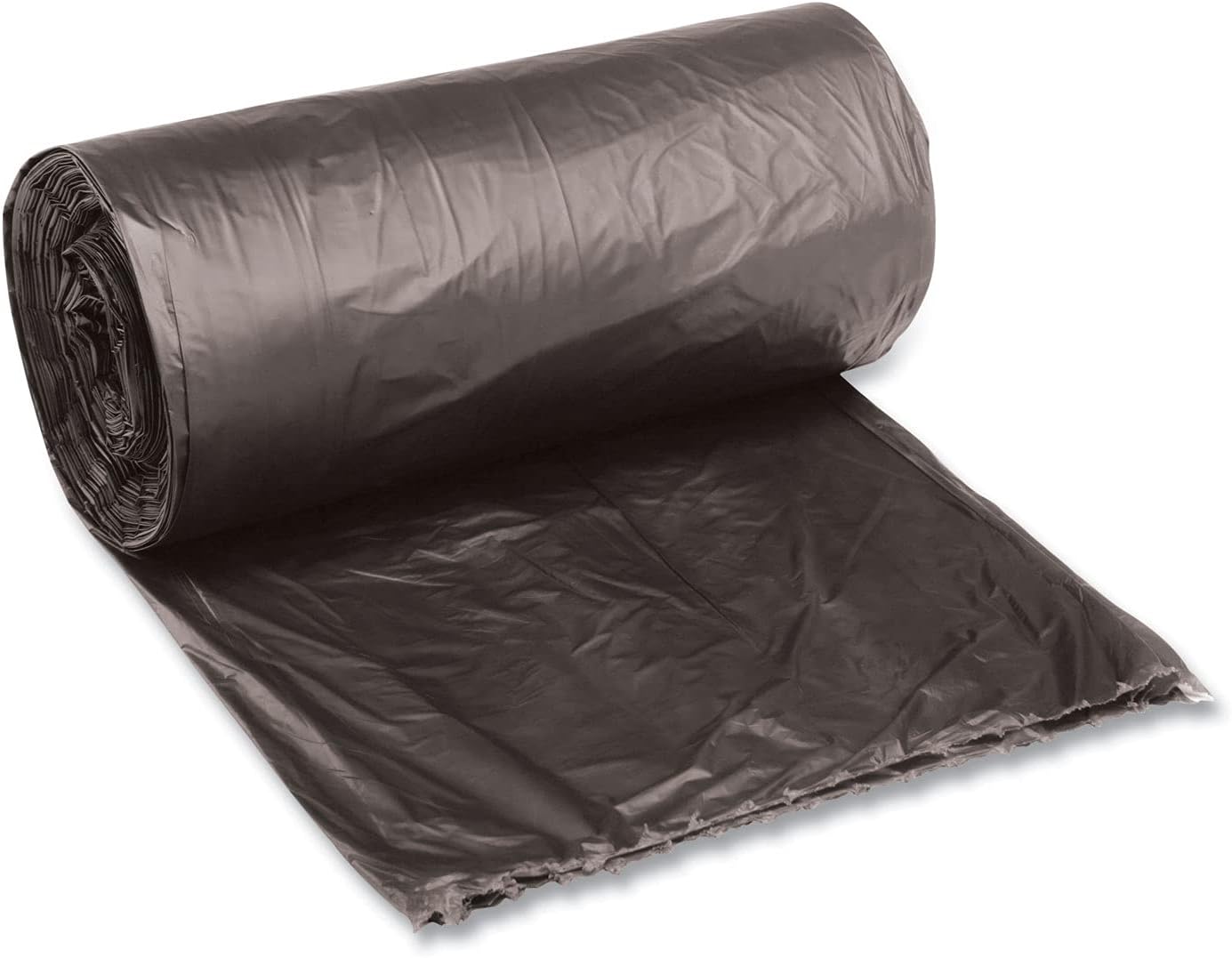 24" x 23", 10 Gallon, 6 Mic, Black High-Density Can Liners, 1000/Case