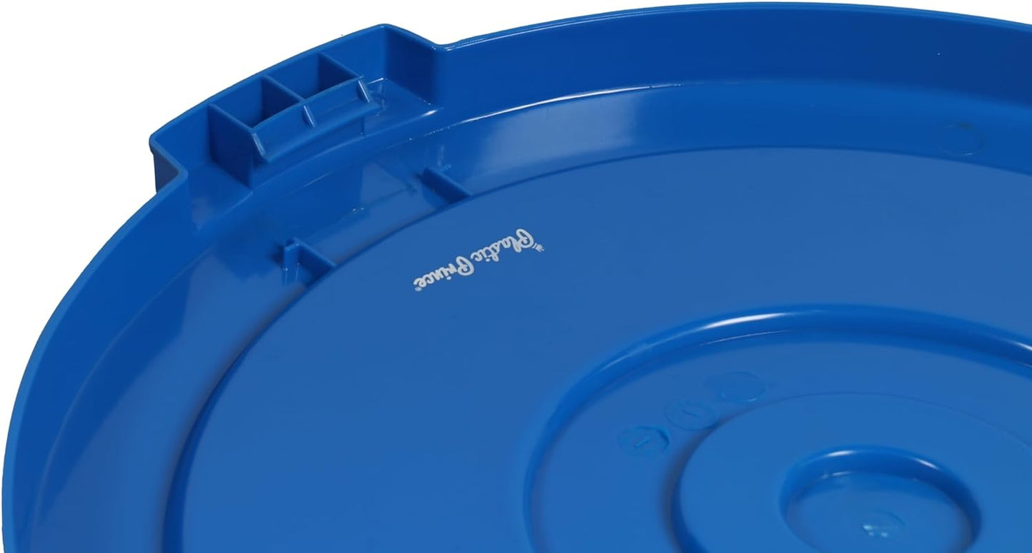 Blue Lid for 20-Gallon Round Trash Can