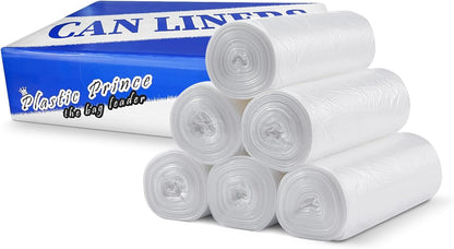 40" x 48", 45 Gallon, 14 Mic, Clear High-Density Can Liners, Perforated Coreless Rolls, 250/Case