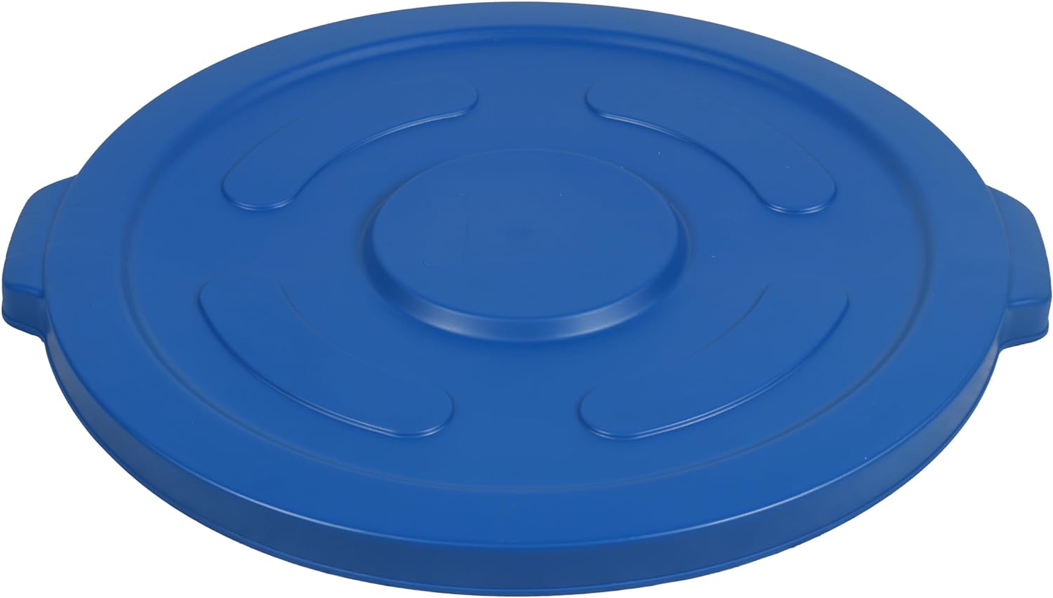 Lid for 55-Gallon Round Trash Can, Blue - 1