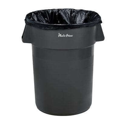 44-Gallon Gray Round Trash Can