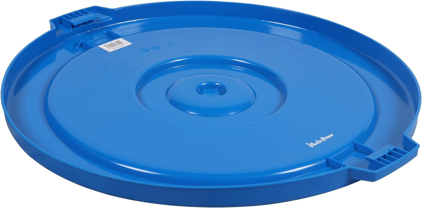 Lid for 32-Gallon Round Trash Can, Blue