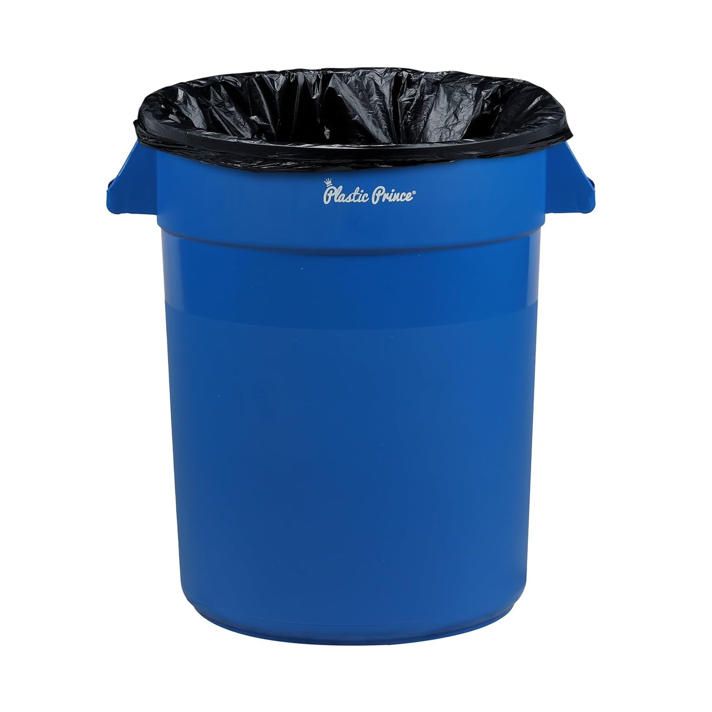 20-Gallon Blue Round Trash Can