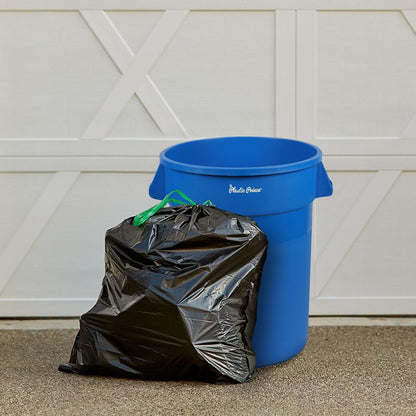 32-Gallon Blue Round Trash Can