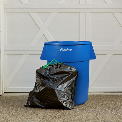 55-Gallon Blue Round Trash Can