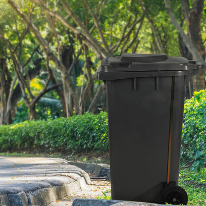 65-Gallon Gray Step-On Rollout Container