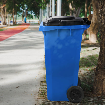 32-Gallon Blue Rollout Container