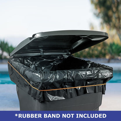 43" x 47" 56 Gal 1.5 Mil Black Trash Bags, 100/Case