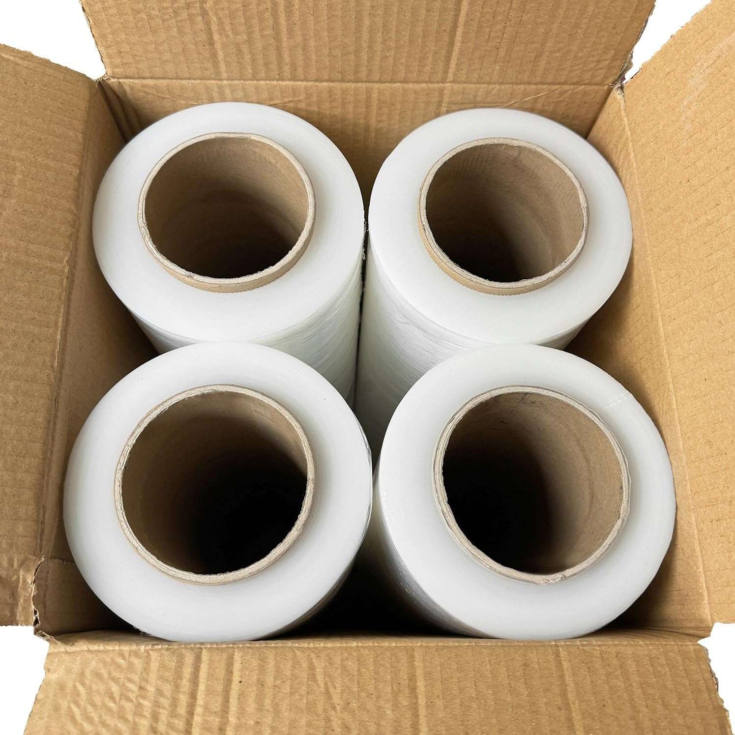 1500' x 18" Clear 80-Gauge Pallet Stretch Wrap, 4 Rolls/Case