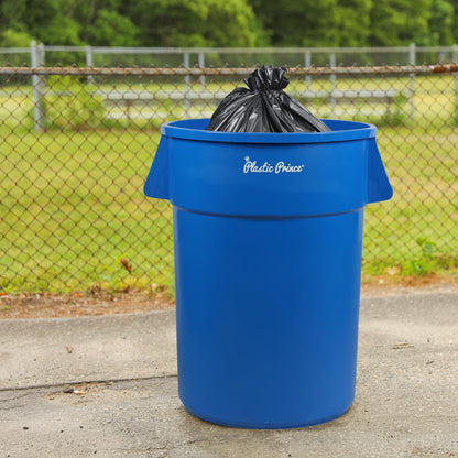 44-Gallon Blue Round Trash Can