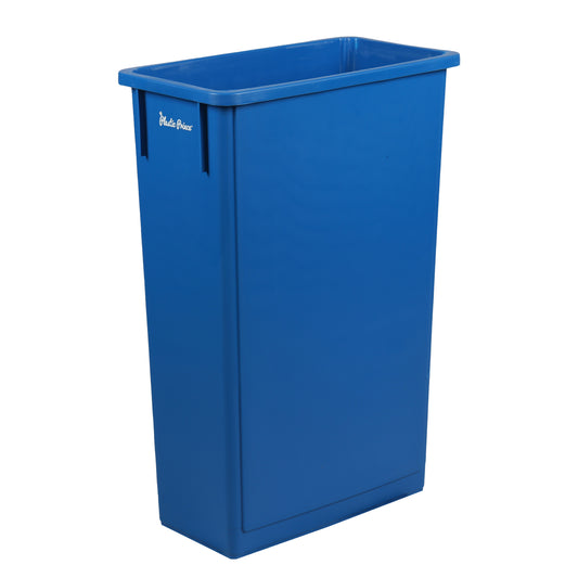 23-Gallon Blue Slim Rectangular Trash Can