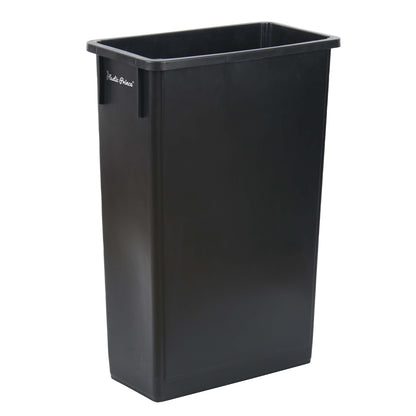 23-Gallon Black Slim Rectangular Trash Can