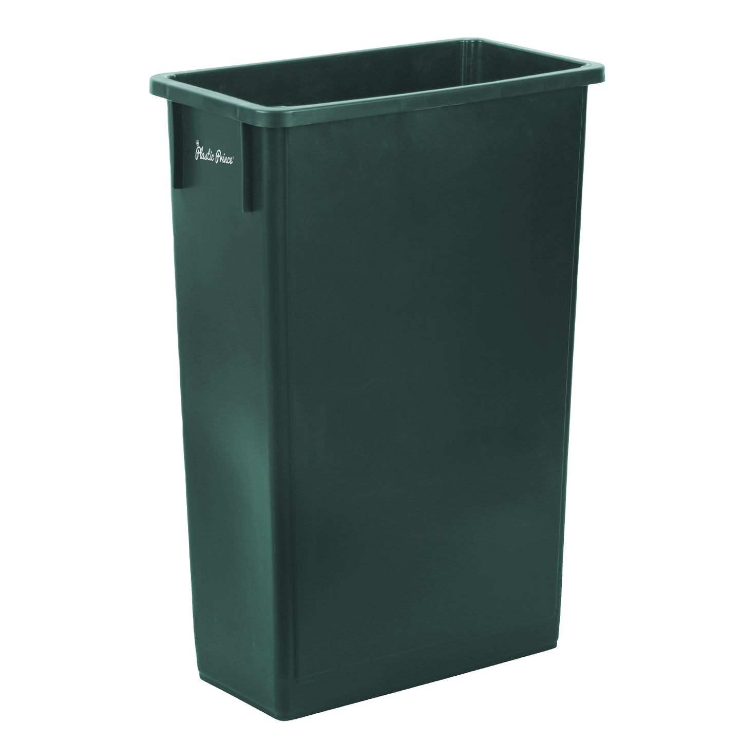 23-Gallon Green Slim Rectangular Trash Can