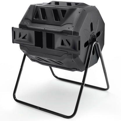 43-Gallon Compost Bin, Black