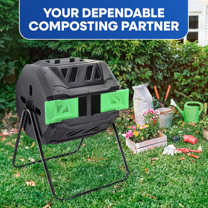 43-Gallon Compost Bin, Green