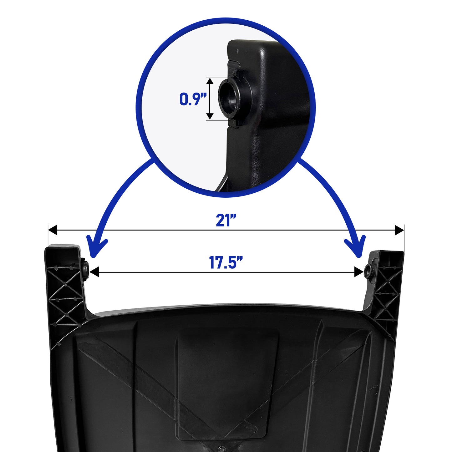 Replacement Lid for 50-Gallon Rollout Container