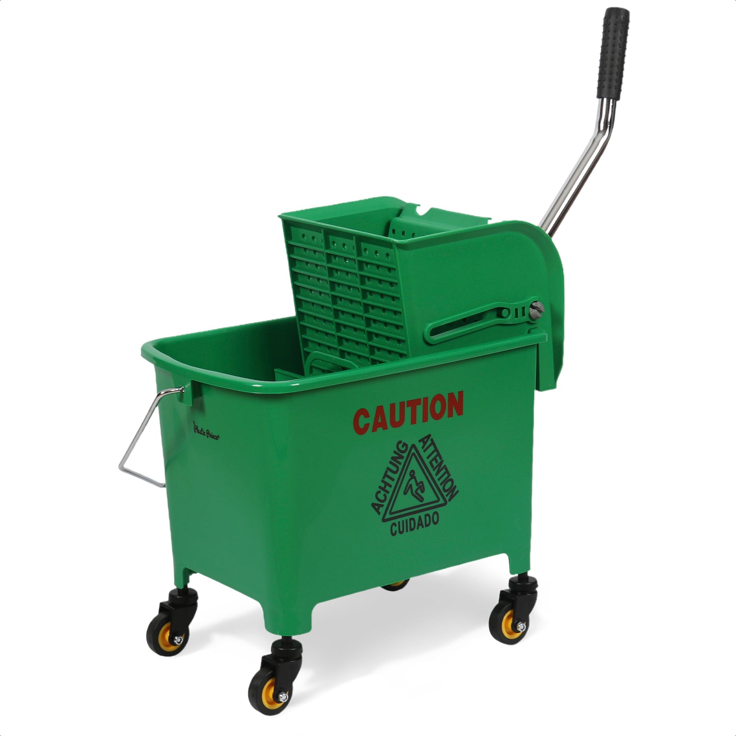 20-QT  Upward Press Mop Bucket and Wringer, Green